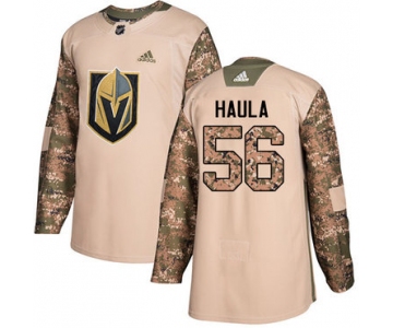 Adidas Golden Knights #56 Erik Haula Camo Authentic 2017 Veterans Day Stitched NHL Jersey