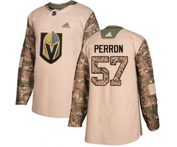 Adidas Golden Knights #57 David Perron Camo Authentic 2017 Veterans Day Stitched NHL Jersey