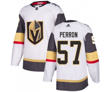 Adidas Golden Knights #57 David Perron White Road Authentic Stitched NHL Jersey