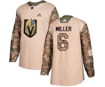 Adidas Golden Knights #6 Colin Miller Camo Authentic 2017 Veterans Day Stitched NHL Jersey