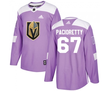 Adidas Vegas Golden Knights #67 Max Pacioretty Purple Authentic Fights Cancer Stitched NHL Jersey