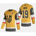 Men's Vegas Golden Knights #19 Reilly Smith Gold 2020-21 Alternate Stitched Adidas Jersey