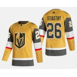 Men's Vegas Golden Knights #26 Paul Stastny Gold 2020-21 Alternate Stitched Adidas Jersey