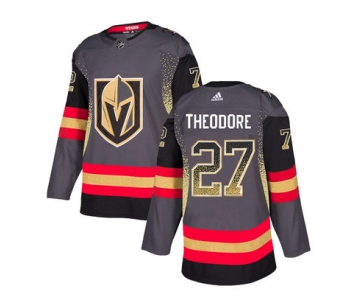 Men's Vegas Golden Knights #27 Shea Theodore Gray Drift Fashion Jersey