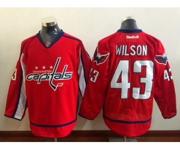 Men's Washington Capitals #43 Tom Wilson Red Home Reebok Hockey Jersey