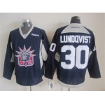 New York Rangers #30 Henrik Lundqvist 2014 NYR Training Navy Blue Jersey