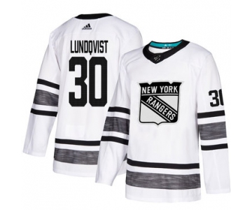 Rangers #30 Henrik Lundqvist White Authentic 2019 All-Star Stitched Hockey Jersey