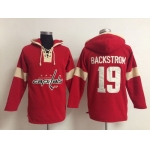 2014 Old Time Hockey Washington Capitals #19 Nicklas Backstrom Red Hoodie