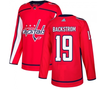 Adidas Capitals #19 Nicklas Backstrom Red Home Authentic Stitched NHL Jersey