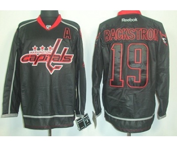 Washington Capitals #19 Nicklas Backstrom Black Ice Jersey