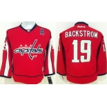 Washington Capitals #19 Nicklas Backstrom Red Kids Jersey