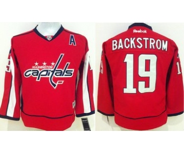 Washington Capitals #19 Nicklas Backstrom Red Kids Jersey