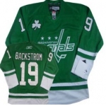 Washington Capitals #19 Nicklas Backstrom St. Patrick's Day Green Jersey