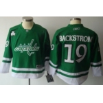 Washington Capitals #19 Nicklas Backstrom St. Patrick's Day Green Kids Jersey