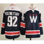 Men's Washington Capitals #92 Evgeny Kuznetsov NEW Navy Blue Adidas Stitched NHL Jersey