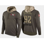 Nike Washington Capitals 92 Evgeny Kuznetsov Olive Salute To Service Pullover Hoodie