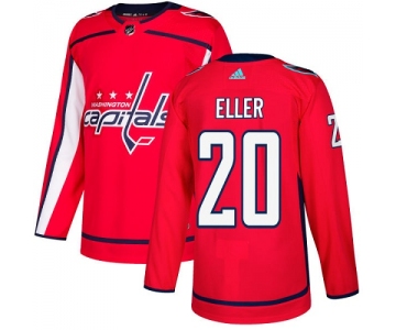 Adidas Capitals #20 Lars Eller Red Home Authentic Stitched NHL Jersey