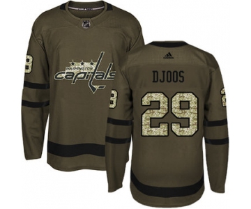 Adidas Capitals #29 Christian Djoos Green Salute to Service Stitched NHL Jersey