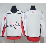 Adidas Capitals Blank White Road Authentic Stitched NHL Jersey