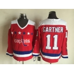 Men's Washington Capitals #11 Mike Gartner 1987-88 Red CCM Vintage Throwback Jersey