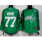 Men's Washington Capitals #77 T.J. Oshie Green 2016 St. Patrick's Day Hockey Jersey