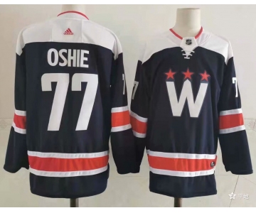 Men's Washington Capitals #77 T.J. Oshie NEW Navy Blue Adidas Stitched NHL Jersey