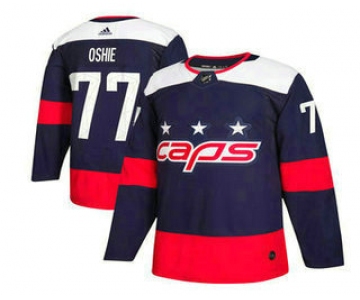 Men's Washington Capitals #77 T.J. Oshie Navy Blue 2018 Stadium Series Stitched NHL Hockey Jersey