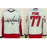 Men's Washington Capitals #77 T.J. Oshie White Away NHL Reebok Jersey