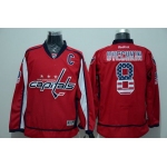 Men's Washington Capitals #8 Alex Ovechkin Reebok Red USA Flag Hockey Jersey