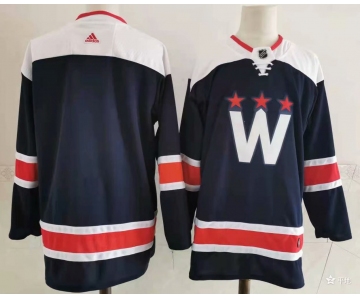 Men's Washington Capitals Blank NEW Navy Blue Adidas Stitched NHL Jersey