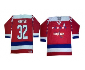 Washington Capitals #32 Dale Hunter Red All-Star Throwback CCM Jersey