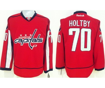 Washington Capitals #70 Braden Holtby Red Jersey