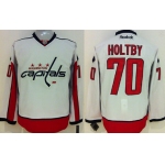 Washington Capitals #70 Braden Holtby White Jersey