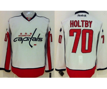 Washington Capitals #70 Braden Holtby White Jersey