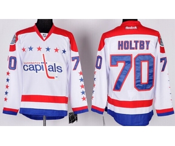 Washington Capitals #70 Braden Holtby White Third Jersey