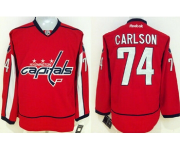 Washington Capitals #74 John Carlson Red Jersey