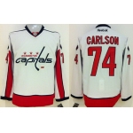 Washington Capitals #74 John Carlson White Jersey