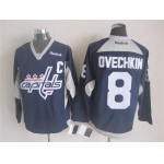 Washington Capitals #8 Alex Ovechkin 2014 Training Navy Blue Jersey