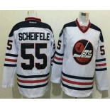 Men's Winnipeg Jets #55 Mark Scheifele White 2017 Winter Classic Stitched NHL Reebok Hockey Jersey