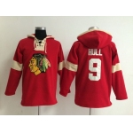 2014 Old Time Hockey Chicago Blackhawks #9 Bobby Hull Red Hoodie