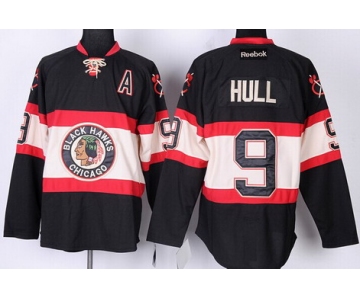 Chicago Blackhawks #9 Bobby Hull Black Third Jersey