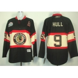 Chicago Blackhawks #9 Bobby Hull Black Third Kids Jersey