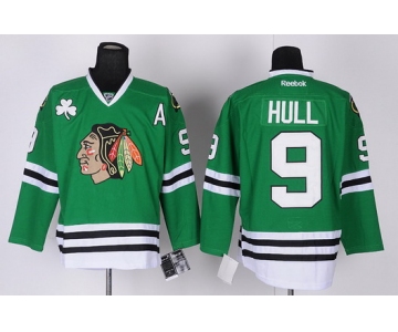 Chicago Blackhawks #9 Bobby Hull Green Jersey