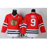 Chicago Blackhawks #9 Bobby Hull Red Kids Jersey