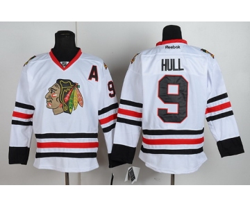 Chicago Blackhawks #9 Bobby Hull White Jersey