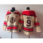 Old Time Hockey Chicago Blackhawks #9 Bobby Hull Cream Hoodie
