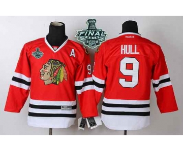 Youth Chicago Blackhawks #9 Bobby Hull 2015 Stanley Cup Red Jersey