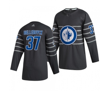 Men's Winnipeg Jets #37 Connor Hellebuyck Gray 2020 NHL All-Star Game Adidas Jersey