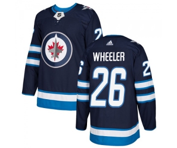 Adidas Jets #26 Blake Wheeler Navy Blue Home Authentic Stitched NHL Jersey