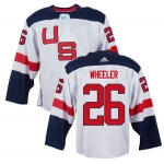 Men's Team USA #26 Blake Wheeler White 2016 World Cup of Hockey Game Jersey